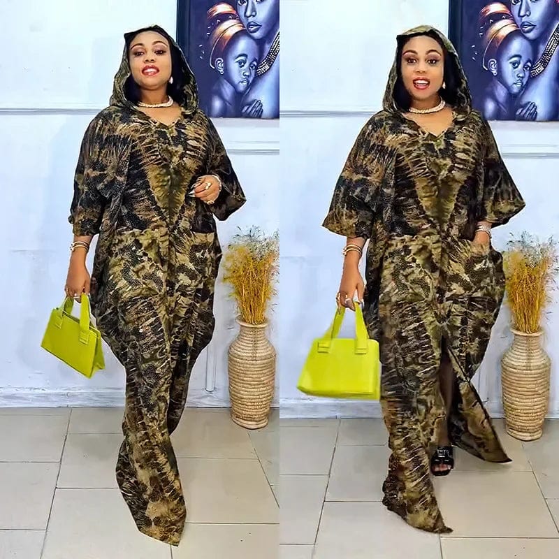 2025 African Dresses for Women Traditional Africa Clothing Dashiki Ankara Outfits Gown Abayas Robe Muslim Kaftan Maxi Long Dress - SHOWLU FASHION STORE