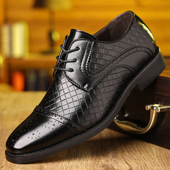Spring New Men'S Fashion Business Formal Shoes Men'S Shoes English Shoes European Version Single Shoes SHOWLU FASHION STORE