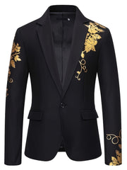 [Men's Gilded Business Suit Jacket] Foreign Trade Men's Gilded Business Suit Jacket SHOWLU FASHION STORE