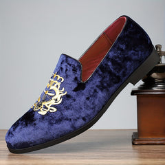 [Casual Loafers ZL02] Casual Loafers ZL02 - Solid Color, Low Top Slip-On Shoes, Comfortable Business Casual Footwear SHOWLU FASHION STORE