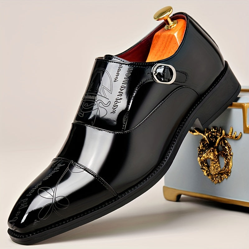 Fashionable Large Size Men'S Casual Shoes with Buckle Design, Beautiful And Elegant, Unique Pattern, Can Be Worn in All Seasons SHOWLU FASHION STORE