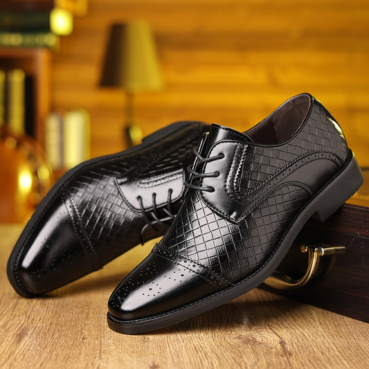 Spring New Men'S Fashion Business Formal Shoes Men'S Shoes English Shoes European Version Single Shoes SHOWLU FASHION STORE