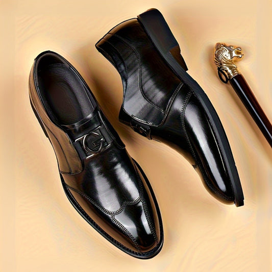 Patent Leather Oxford Loafers - Men's High Gloss Casual Lace Up Business Trendy Dress Shoes SHOWLU FASHION STORE