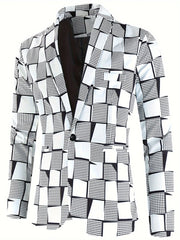 [2pcs Fashion Digital Suit] 2pcs Set of Fashion Casual Suit with Digital Print Suit and Trousers - SHOWLU FASHION STORE