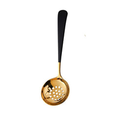 304 Stainless Steel Long Handle Soup Spoon Colander Hot Pot Ramen Scoop Bouillon Tablespoons Skimmer Kitchen Dishes Tableware - SHOWLU FASHION STORE