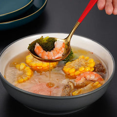 304 Stainless Steel Long Handle Soup Spoon Colander Hot Pot Ramen Scoop Bouillon Tablespoons Skimmer Kitchen Dishes Tableware - SHOWLU FASHION STORE