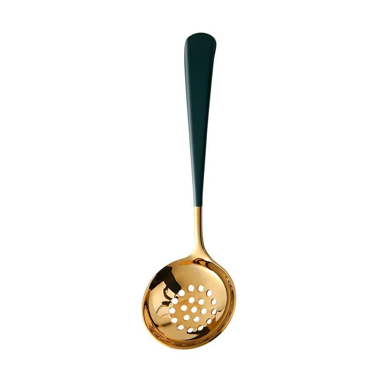 304 Stainless Steel Long Handle Soup Spoon Colander Hot Pot Ramen Scoop Bouillon Tablespoons Skimmer Kitchen Dishes Tableware - SHOWLU FASHION STORE