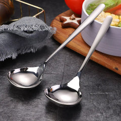 304 Stainless Steel Long Handle Soup Spoon Colander Hot Pot Ramen Scoop Bouillon Tablespoons Skimmer Kitchen Dishes Tableware - SHOWLU FASHION STORE