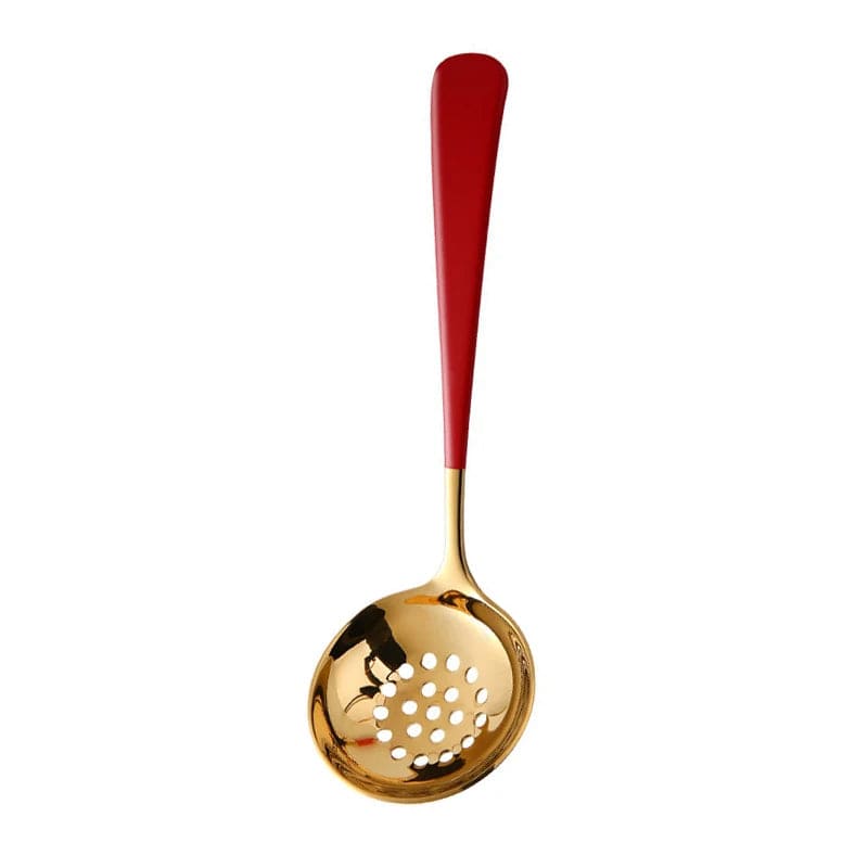 304 Stainless Steel Long Handle Soup Spoon Colander Hot Pot Ramen Scoop Bouillon Tablespoons Skimmer Kitchen Dishes Tableware - SHOWLU FASHION STORE