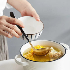 304 Stainless Steel Long Handle Soup Spoon Colander Hot Pot Ramen Scoop Bouillon Tablespoons Skimmer Kitchen Dishes Tableware - SHOWLU FASHION STORE