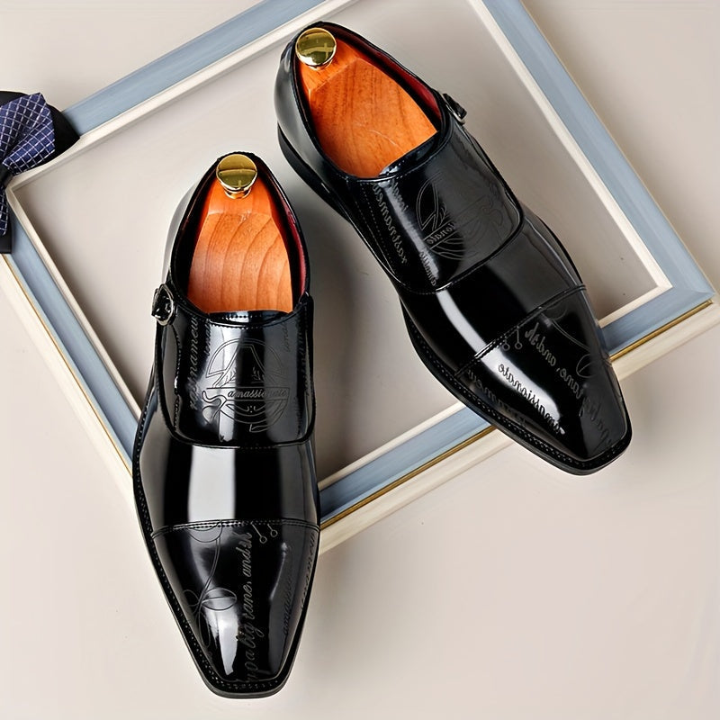 Fashionable Large Size Men'S Casual Shoes with Buckle Design, Beautiful And Elegant, Unique Pattern, Can Be Worn in All Seasons SHOWLU FASHION STORE