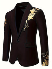 [Men's Gilded Business Suit Jacket] Foreign Trade Men's Gilded Business Suit Jacket SHOWLU FASHION STORE