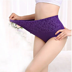 Showlu Fashion Store 0 3Pcs Cotton Panties for Women Plus Size Underwear High Waist Abdominal Briefs Female Girl Postpartum Recovery Panties Women's