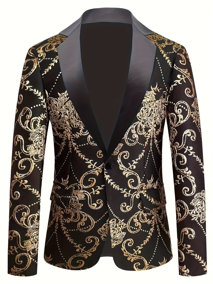 [3D Patterned Casual Suit] 3D Patterned Men's Casual Suit - for Nightclub Party Wedding - SHOWLU FASHION STORE