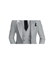 Men Suit 3pcs Slim Fit Business Jacket Vest Pants With Tie Adult Men'S 3pcs Suit Plastic Buttons Men'S Suit One Button Prom Tuxedo Concert Graduation Season Size XS-3XL SHOWLU FASHION STORE