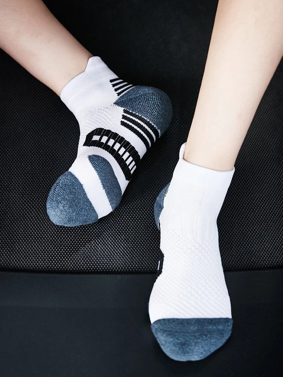 3Pair Professional Fitness Sports Socks Towel Bottom Non - Slip Running Socks Men Women Short Quick - Drying Basketball Training Sox - SHOWLU FASHION STORE