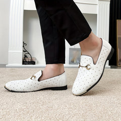 Plus Size Mens Comfy Slip-On Loafers - Soft Upper, Non-Slip Durable Rubber Sole, Breathable Lining, Formal yet Casual, Ideal for Outdoor Activities and Daily Wear SHOWLU FASHION STORE