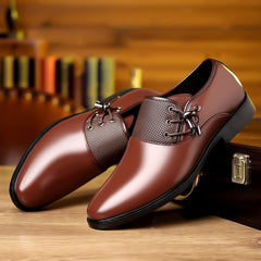 [Durable Build] Men's Fashion Business Casual Loafers - Slip-On, Rubber Sole,, Breathable Mesh Detailing, Rounded Toe, All-Season Comfort, Brown SHOWLU FASHION STORE