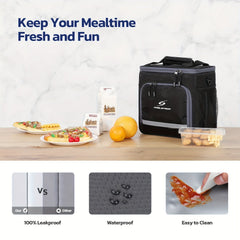 Lunch Box for Men, Insulated Lunch Bag Women/Men, Leakproof Lunch Cooler Bag, Lunch Tote Bag SHOWLU FASHION STORE