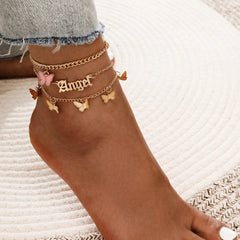 4pc/set Bohemia Shell Chain Anklet Sets For Women Sequins Ankle Bracelet On Leg Foot Trendy Summer Beach Jewelry Gift - SHOWLU FASHION STORE