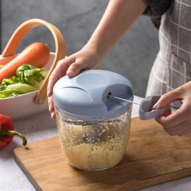 500/900ML Manual Meat Mincer Garlic Chopper Rotate Garlic Press Crusher Vegetable Onion Cutter Kitchen Cooking Accessories - SHOWLU FASHION STORE