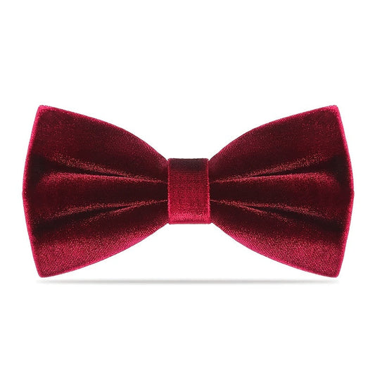 1pc Pre-Tied Men’s Velvet Bow Tie, Adjustable Navy Blue Formal Wedding Party Accessory, Luxurious Polyester Fabric for Sophisticated Style SHOWLU FASHION STORE