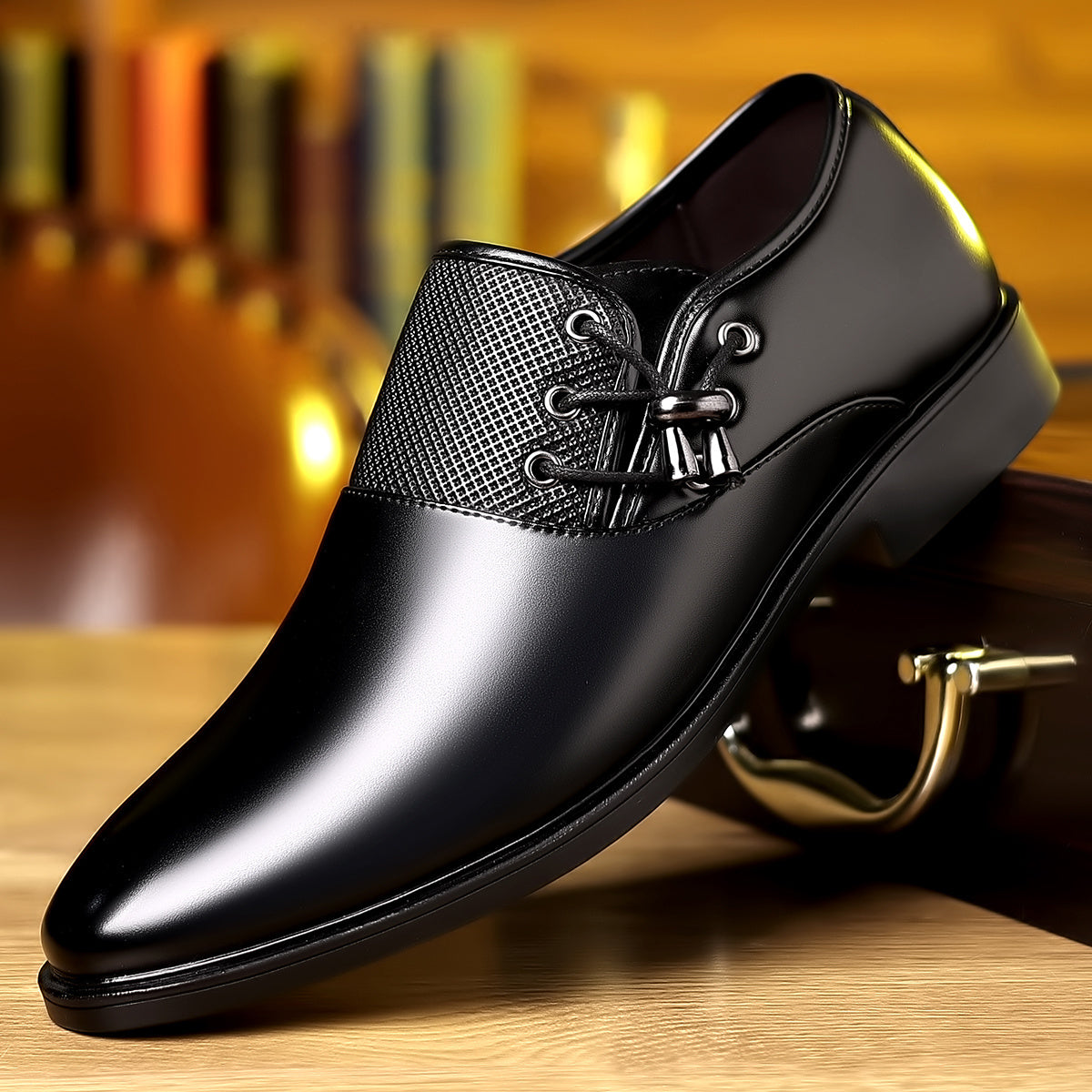[Durable Build] Men's Fashion Business Casual Loafers - Slip-On, Rubber Sole,, Breathable Mesh Detailing, Rounded Toe, All-Season Comfort, Brown SHOWLU FASHION STORE