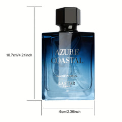 [Natural Fresh Body Perfume Spray] 1.71 Oz. (50ml), Fougie Ocean Perfume Spray, Natural And Fresh, Remove Odor, Keep Fresh Body Smell, Very Seductive And Sexy, Blue Gradient Design Sense, Christmas, Halloween, Valentine's Day SHOWLU FASHION STORE