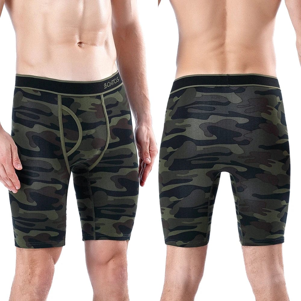 5pcs 2023 New Style Cotton Boxer Long Leg Underwear For Man Shorts Big Size And Panties Homme Luxury Brand Boxerhomme Underpants - SHOWLU FASHION STORE