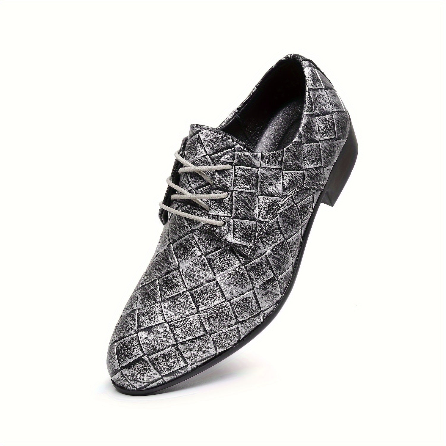 Men's Woven Embossed Trendy Business Shoes Formal Wear Retro British Style Party Shoes Performance Wedding Shoes SHOWLU FASHION STORE