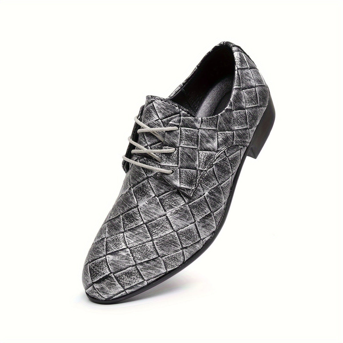 Men's Woven Embossed Trendy Business Shoes Formal Wear Retro British Style Party Shoes Performance Wedding Shoes SHOWLU FASHION STORE