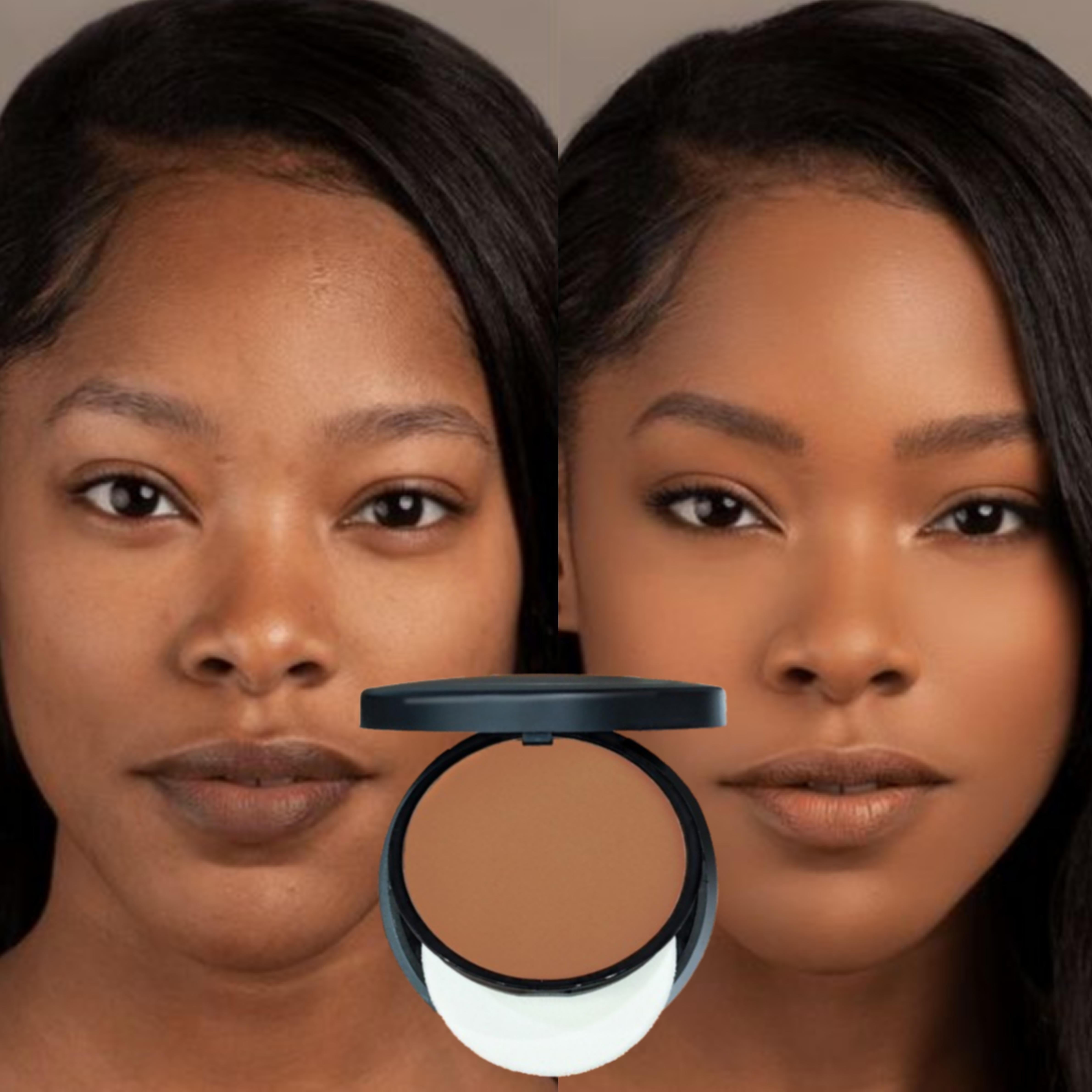& Sweat-Resistant Contouring Powder Palette - Matte Finish, Matte | Buildable Coverage for All Skin Tones, Coverage | All Skin Tones, | Highlight & Shadow Makeup with Plant Squalane SHOWLU FASHION STORE