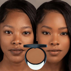 & Sweat-Resistant Contouring Powder Palette - Matte Finish, Matte | Buildable Coverage for All Skin Tones, Coverage | All Skin Tones, | Highlight & Shadow Makeup with Plant Squalane SHOWLU FASHION STORE