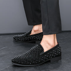 Men's Trendy Slip-On Loafers - Casual & Stylish, Breathable with Rubber Sole for All Seasons SHOWLU FASHION STORE