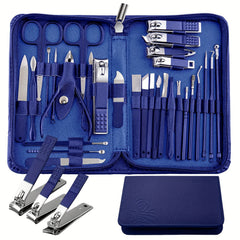 Manicure Set 30-Piece Nail Clippers Pedicure Kit Manicure Kit Professional Nail Kit for Toenail Fingernail Facial Care