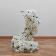 70/60/50/40cm Wedding Table Centerpiece Ball White Rose Orchid Hydrangea Flower Arrangement Party Road Lead Props Window Display - SHOWLU FASHION STORE