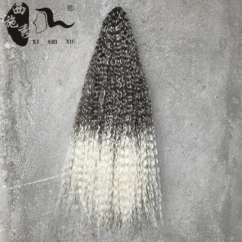 75cm African Fashion Goddess Dreadlocks Crochet Wig Color Curved Hair Crochet Deep Wave Hair - SHOWLU FASHION STORE