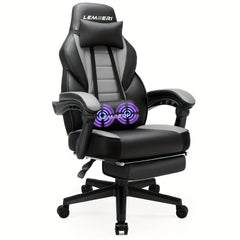 Video Game Chairs With Footrest, Big And Tall Gamer Chair For Adults, 400lb Capacity, Racing Style Computer Chair With Headrest And Lumbar Support SHOWLU FASHION STORE