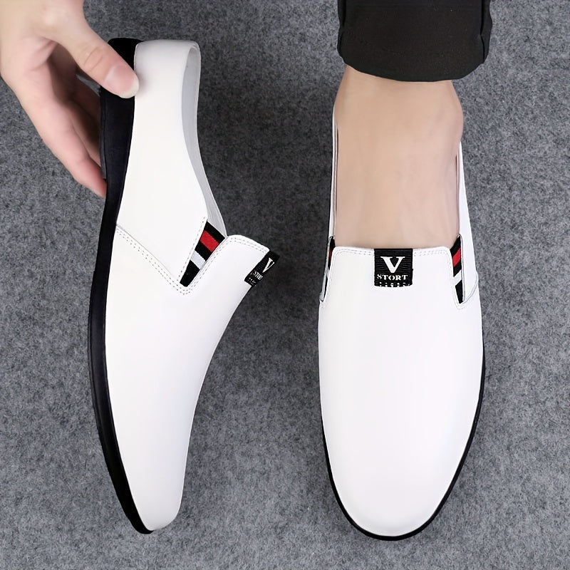 Men's Summer Slip-On Mules - Breathable Split Leather Upper, Non-Slip Rubber Sole, Comfortable PU Inner Lining, Round Toe Design, Casual Style for Casual Attire, Mule Shoes SHOWLU FASHION STORE