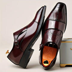 Fashionable Large Size Men'S Casual Shoes with Buckle Design, Beautiful And Elegant, Unique Pattern, Can Be Worn in All Seasons SHOWLU FASHION STORE