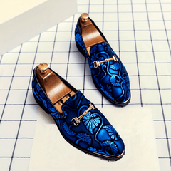 Men'S Fashion Slip-On Loafers, Casual Korean British Style, All-Season Versatile Business Faux Shoes, Trendy Pointed Toe, Breathable Rubber Sole, Casual Outdoor Hiking Footwear, 46 Size SHOWLU FASHION STORE
