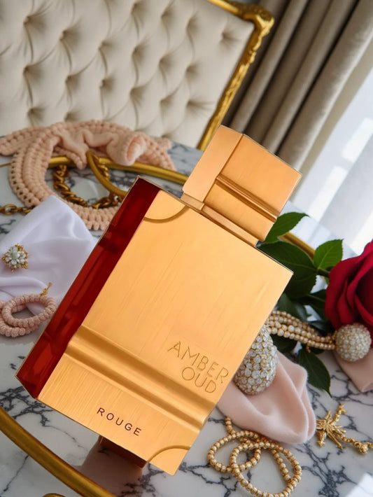 Al Haramain Amber Oud Rouge Eau de Parfum – Bold Amber Floral Scent for Night Out, Date, or Party Wear – Unisex Elegance