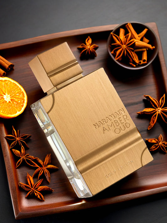 Haramain gold edition -Luxury Amber & Oud Perfume – Perfume Duradero con Notas Amaderadas y Florales