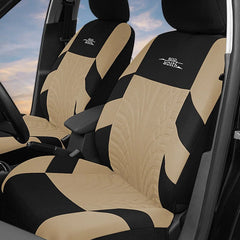 Showlu Fashion Store 0 AutoYouth Car Seat Covers Full Set Premium Cloth Universal Fit Automotive Low Back Front Airbag Compatible Split Bench Rear Seat
