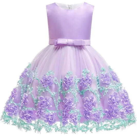 Baby Kids Tutu Birthday Princess Party Dress for Girls Infant Lace Children Elegant Dress Clothing for Girl Baby Girls Clothes - SHOWLU FASHION STORE
