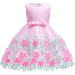 Baby Kids Tutu Birthday Princess Party Dress for Girls Infant Lace Children Elegant Dress Clothing for Girl Baby Girls Clothes - SHOWLU FASHION STORE