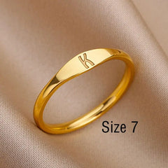 Showlu Store Nation 0 Adjustable / JZ3840G-K / China Bee Butterfly Ring For Women Open Adjustable Stainless Steel Cubic Zirconia Moon Heart Finger Ring Elegant Birthday Jewelry 2022