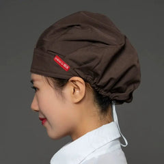 Chef Cap Women's Kitchen Household Cooking Cooking Cooking Anti - Smoke Anti - Hair Loss Catering Hygiene Cap Workshop Dust Protection Cap Breathable - SHOWLU FASHION STORE