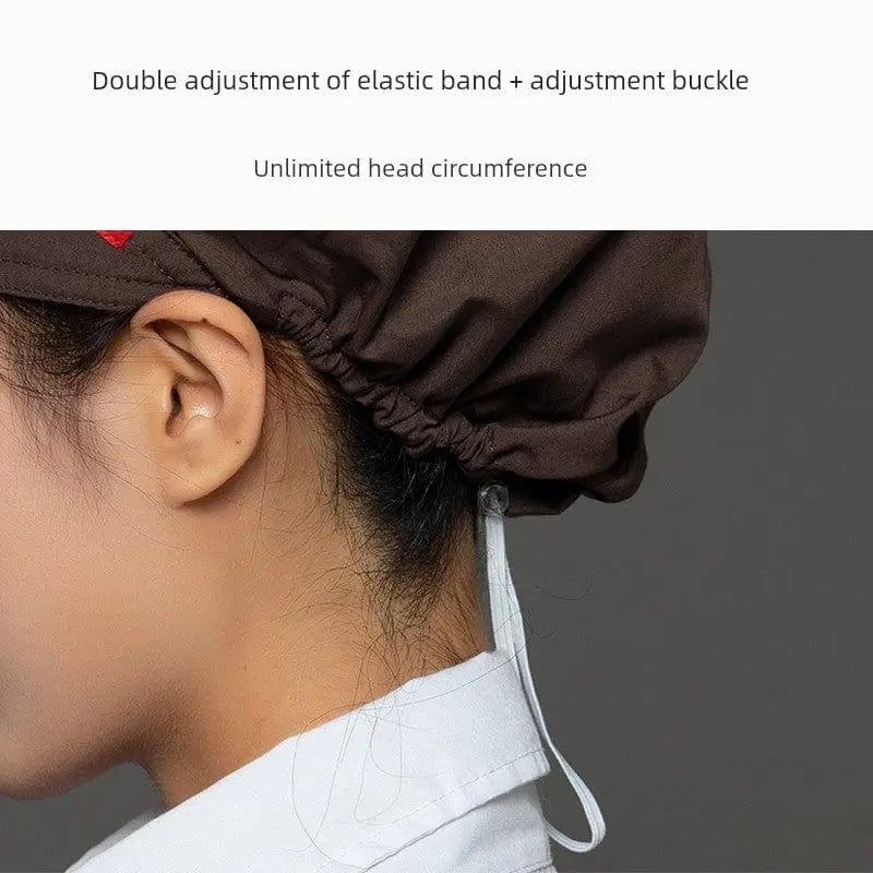 Chef Cap Women's Kitchen Household Cooking Cooking Cooking Anti - Smoke Anti - Hair Loss Catering Hygiene Cap Workshop Dust Protection Cap Breathable - SHOWLU FASHION STORE