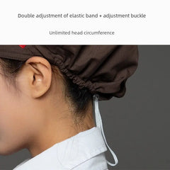 Chef Cap Women's Kitchen Household Cooking Cooking Cooking Anti - Smoke Anti - Hair Loss Catering Hygiene Cap Workshop Dust Protection Cap Breathable - SHOWLU FASHION STORE